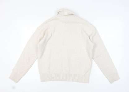 Womens UK Size M Marks and Spencer Ivory Pullover Jumper