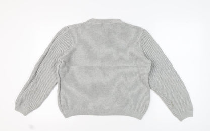 Topman Men's Grey Pullover Jumper, Size L