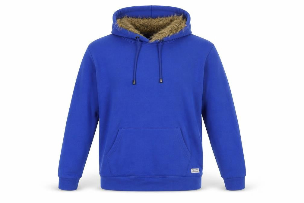 Mens UK Size S Pull & Bear Blue Pullover Hoodie