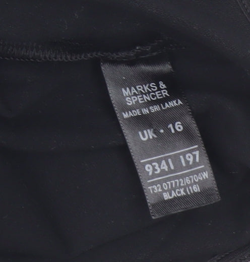 Marks and Spencer Women's Black Lace Bodysuit Size 16