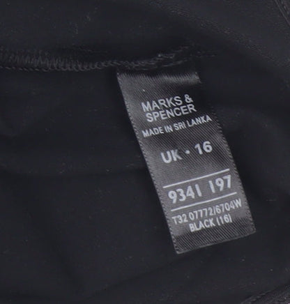 Marks and Spencer Women's Black Lace Bodysuit Size 16