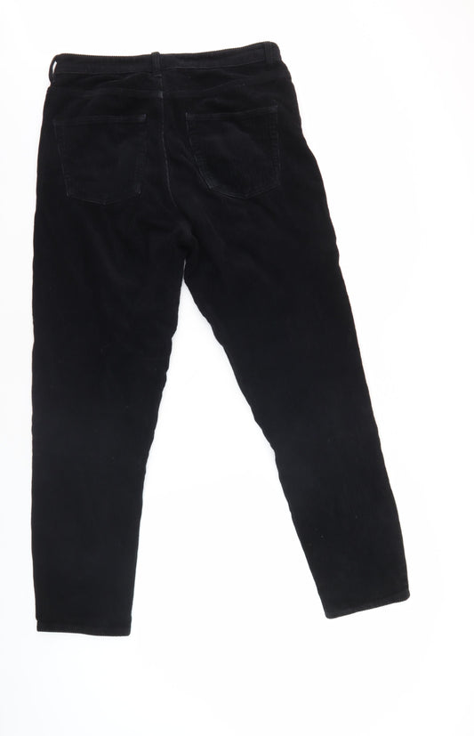 Topshop Men's Black Corduroy Trousers Size M