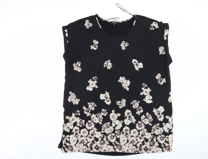 New Look Women's Black Floral Sleeveless Top