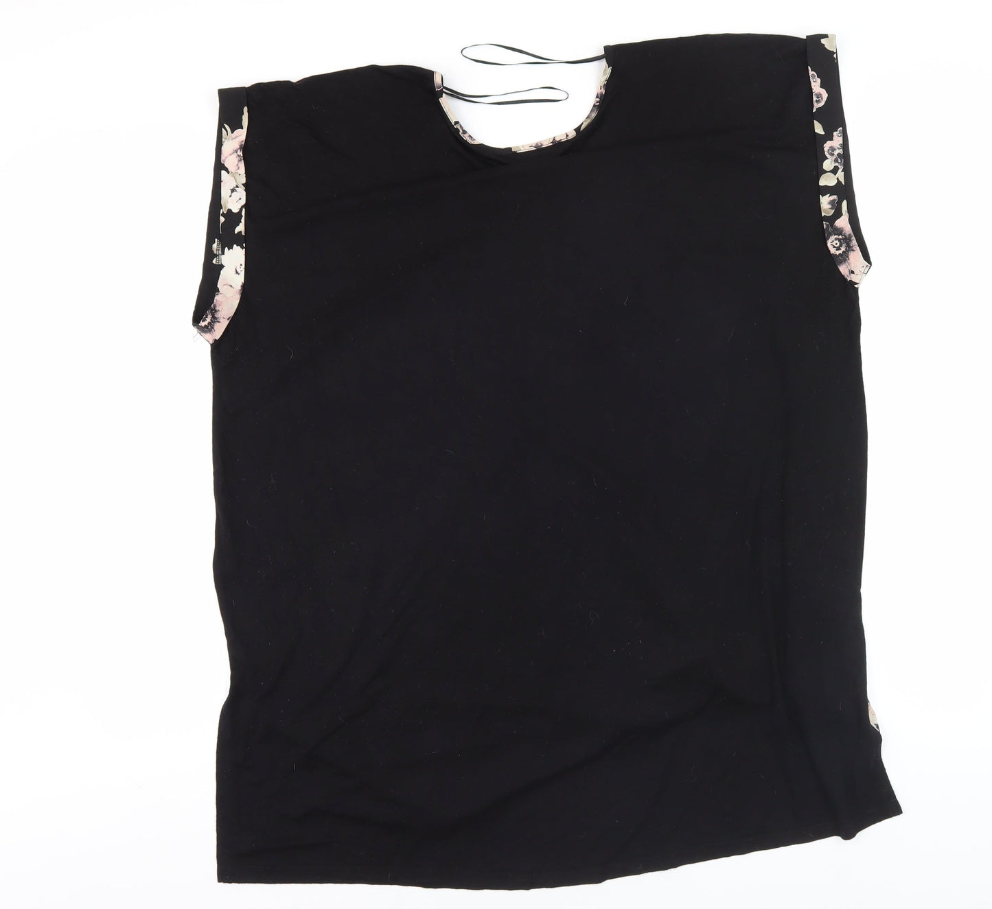 New Look Women's Black Floral Sleeveless Top