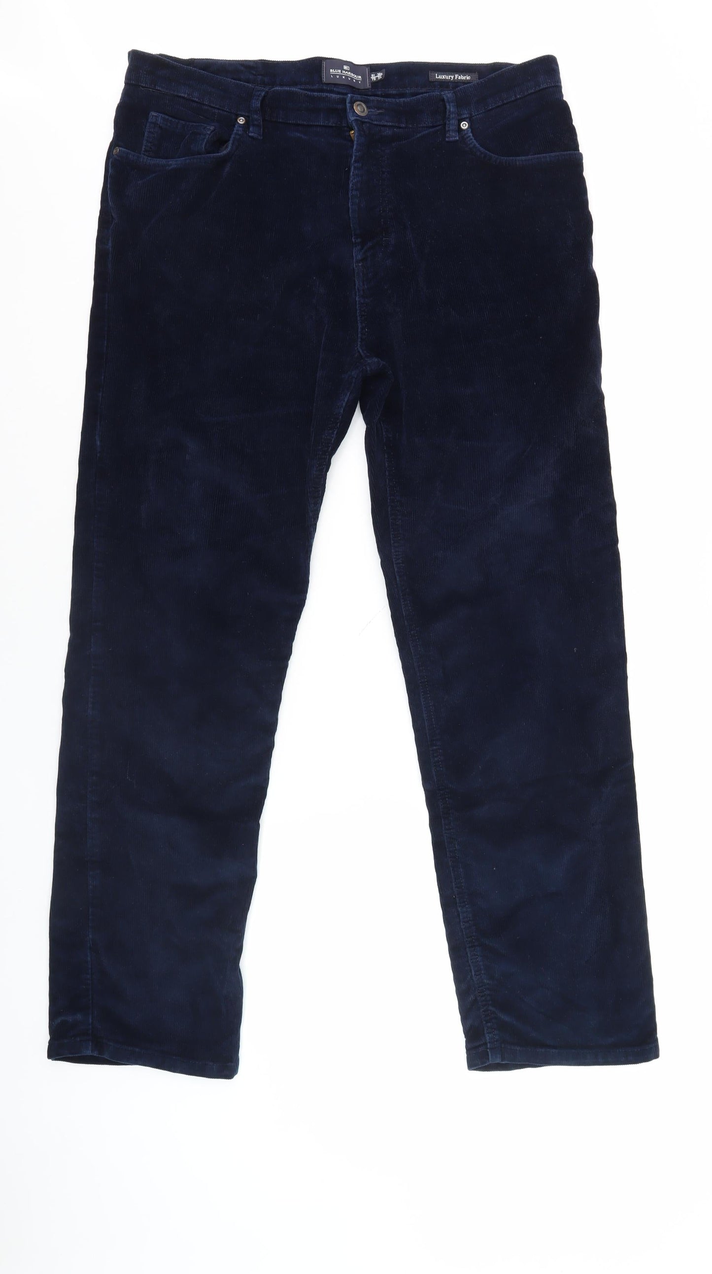Marks and Spencer Men's Blue Corduroy Trousers 36