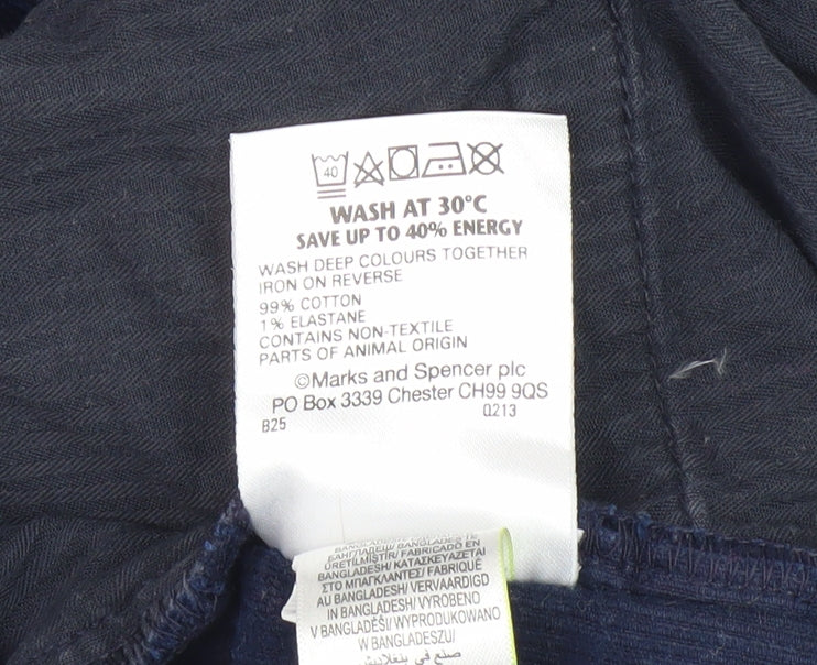 Marks and Spencer Men's Blue Corduroy Trousers 36