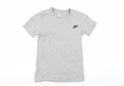Nike Men’s Grey Athletic Fit Crew Neck T-Shirt