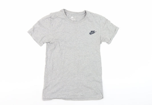 Nike Men’s Grey Athletic Fit Crew Neck T-Shirt
