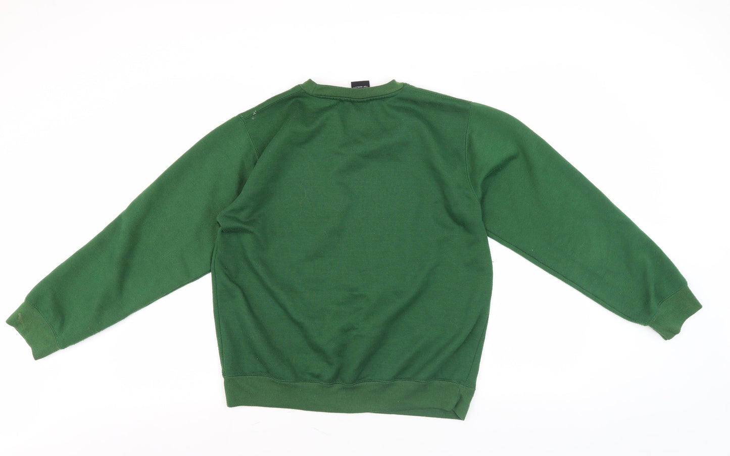 Valento Green Sweatshirt Unisex M Graphic Print Pullover