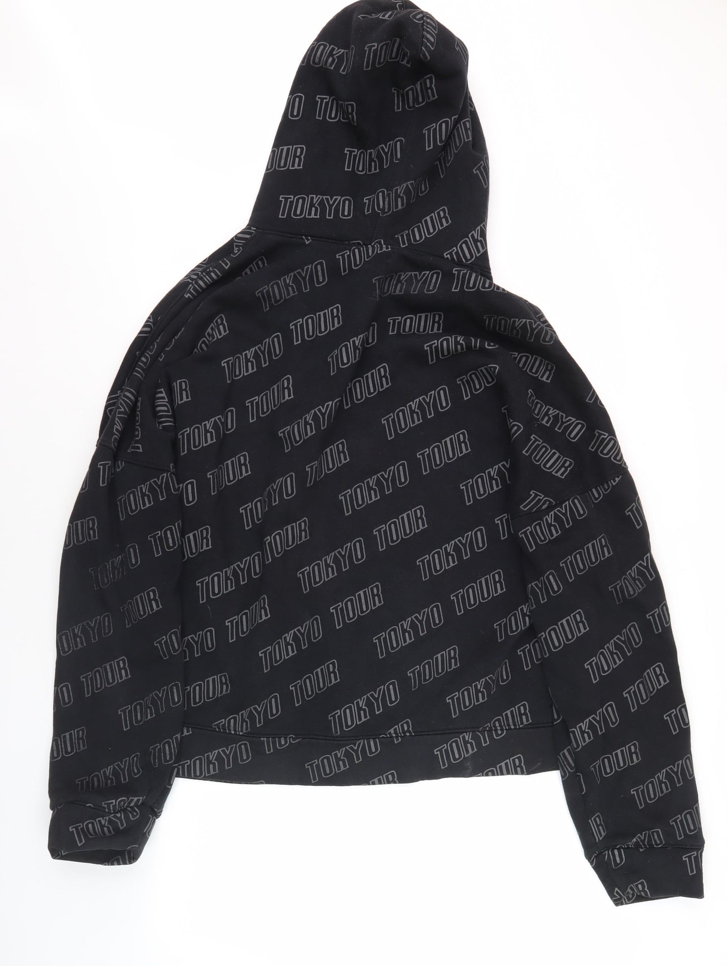 Mens UK Size L Motel Black Hooded
