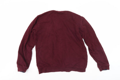 Y&F Boys Red Sweatshirt 13-14 Years with Chest Zip Accent