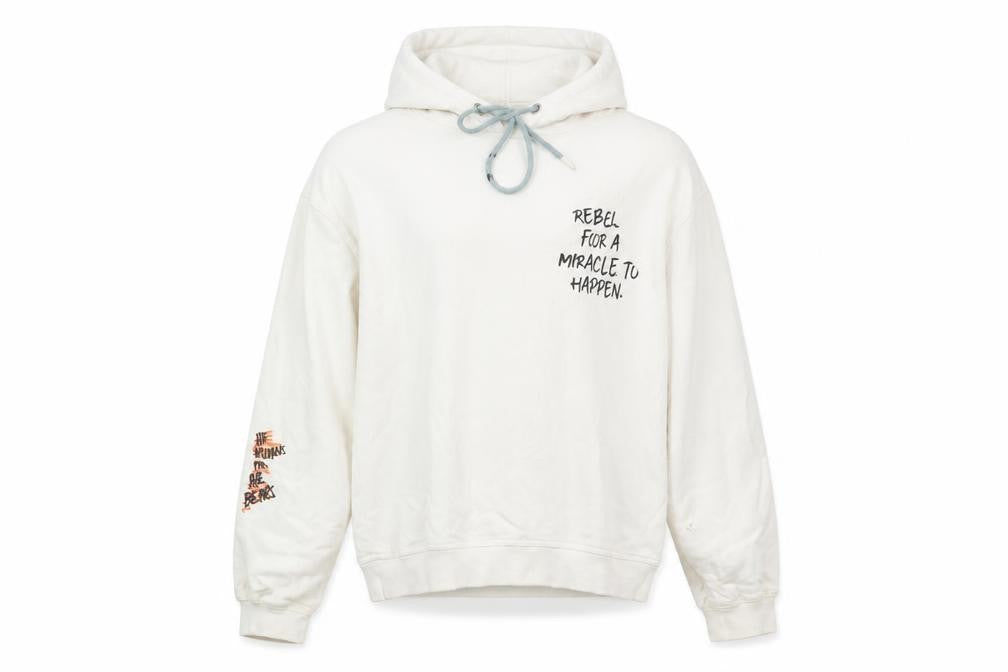 Unisex Adults UK Size S Zara White Pullover Hoodie
