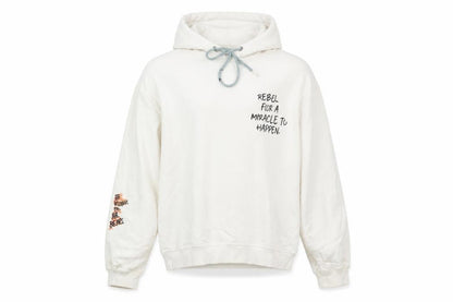 Unisex Adults UK Size S Zara White Pullover Hoodie