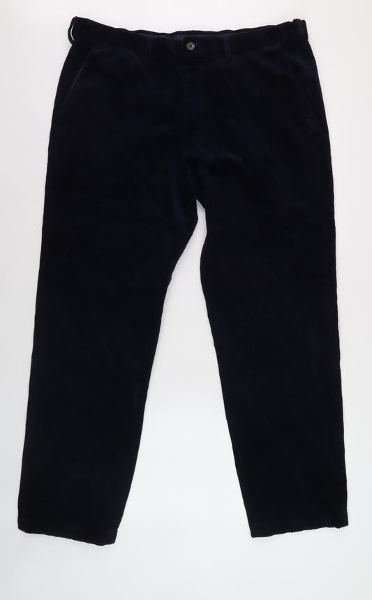Marks and Spencer Men's Blue Corduroy Trousers