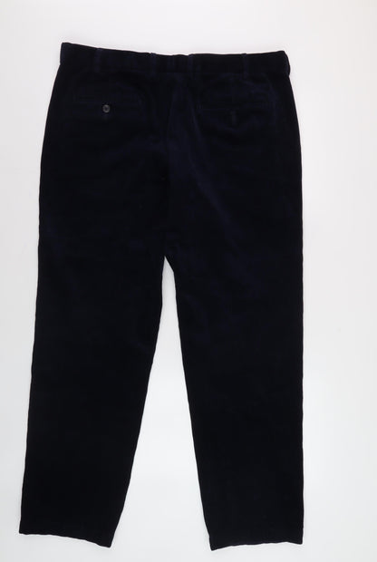 Marks and Spencer Men's Blue Corduroy Trousers