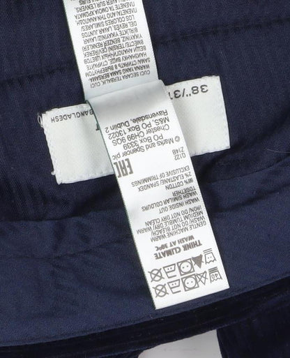 Marks and Spencer Men's Blue Corduroy Trousers