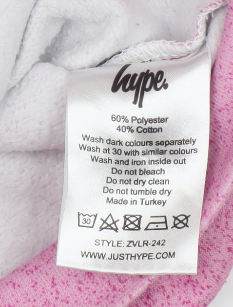 Hype Girls Pink Pullover Hoodie - 7-8 Years, Graphic Print