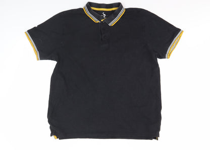 STH SHORE Men's Black Polo XL Cotton Short Sleeve