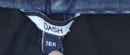 Dash Women's Blue Skinny Jeans Size 16