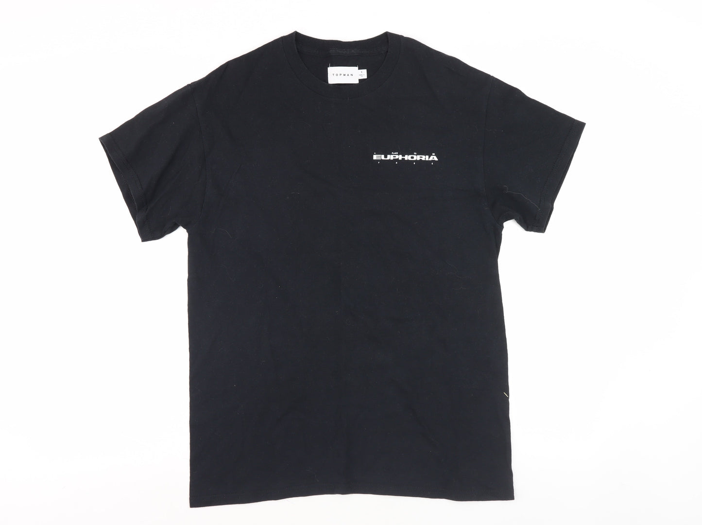 Topman Men's Black Small Space Graphic T-Shirt