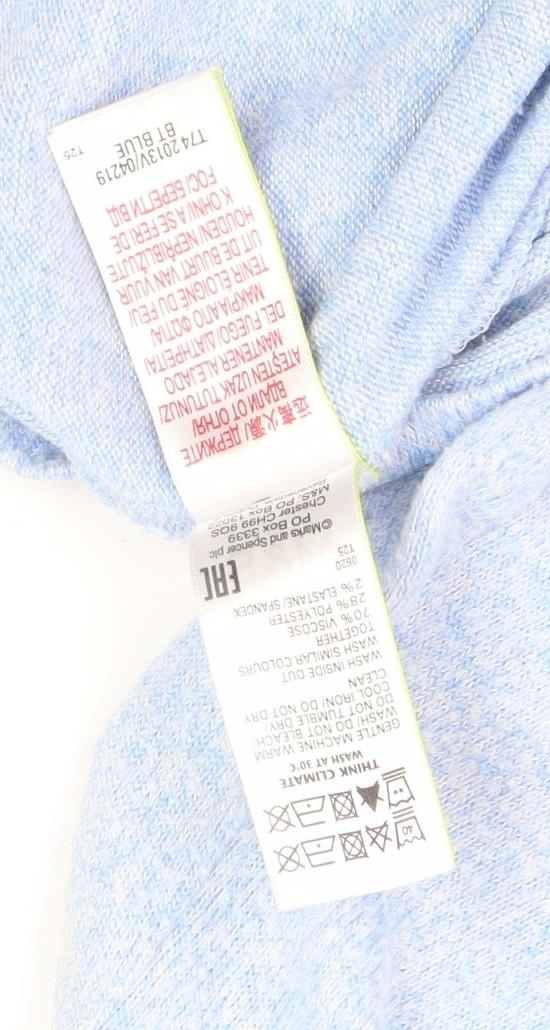 Marks and Spencer Girls Blue Hoodie 13-14 Years