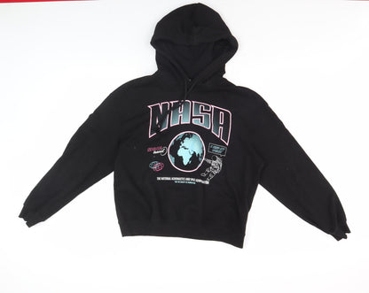 Unisex Adults UK Size M H&M Black Pullover Hoodie