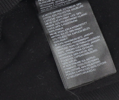 Unisex Adults UK Size M H&M Black Pullover Hoodie