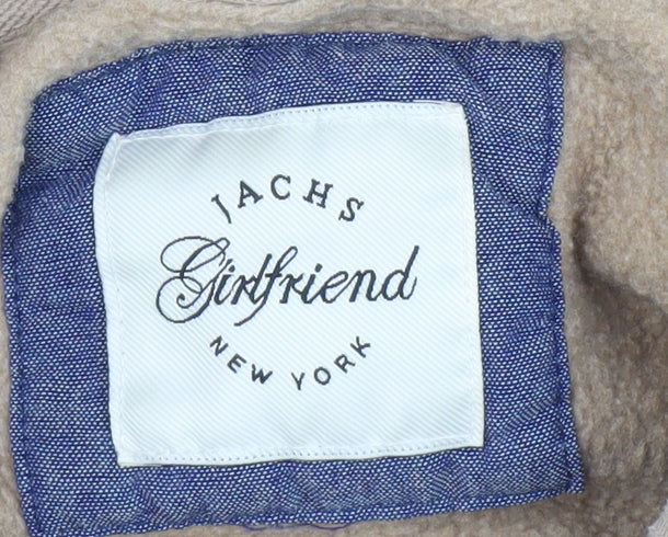 JACHS Girlfriend Beige Pullover Hoodie S Unisex