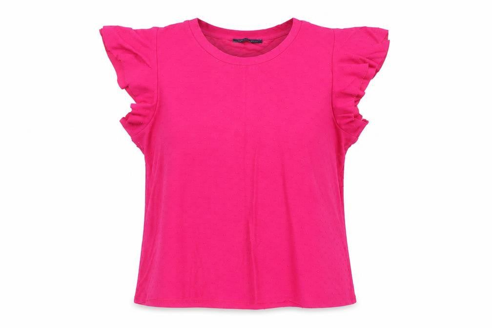 Womens UK Size 24 Marks and Spencer Pink Basic T-Shirt