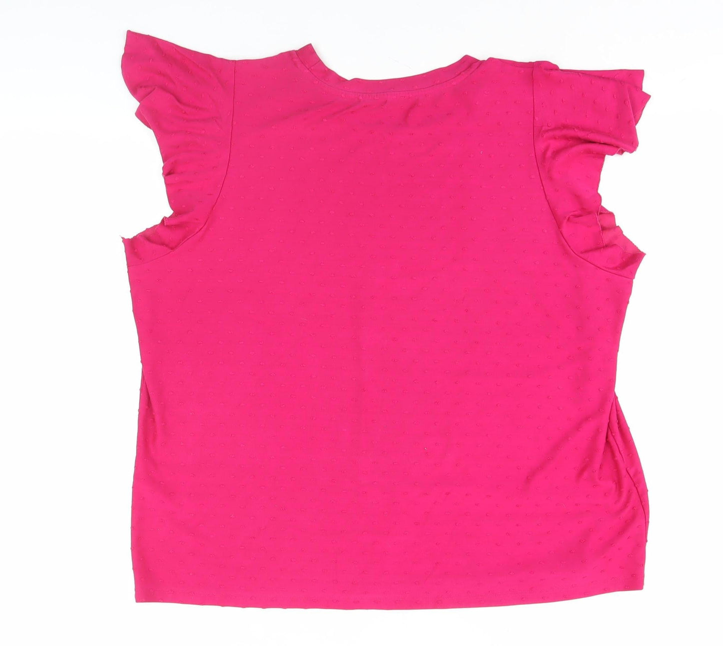 Womens UK Size 24 Marks and Spencer Pink Basic T-Shirt