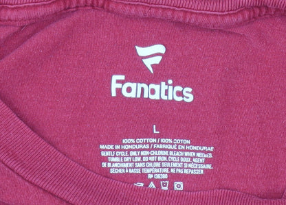 Mens UK Size L Fanatics Red  T-Shirt