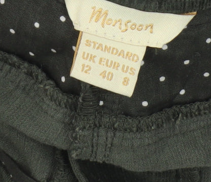 Monsoon Green Corduroy Trousers, Size 12, Unisex