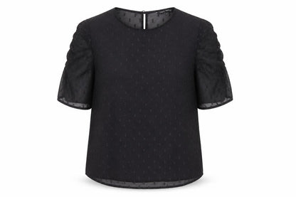 Womens UK Size 8 NEXT Black Basic Blouse