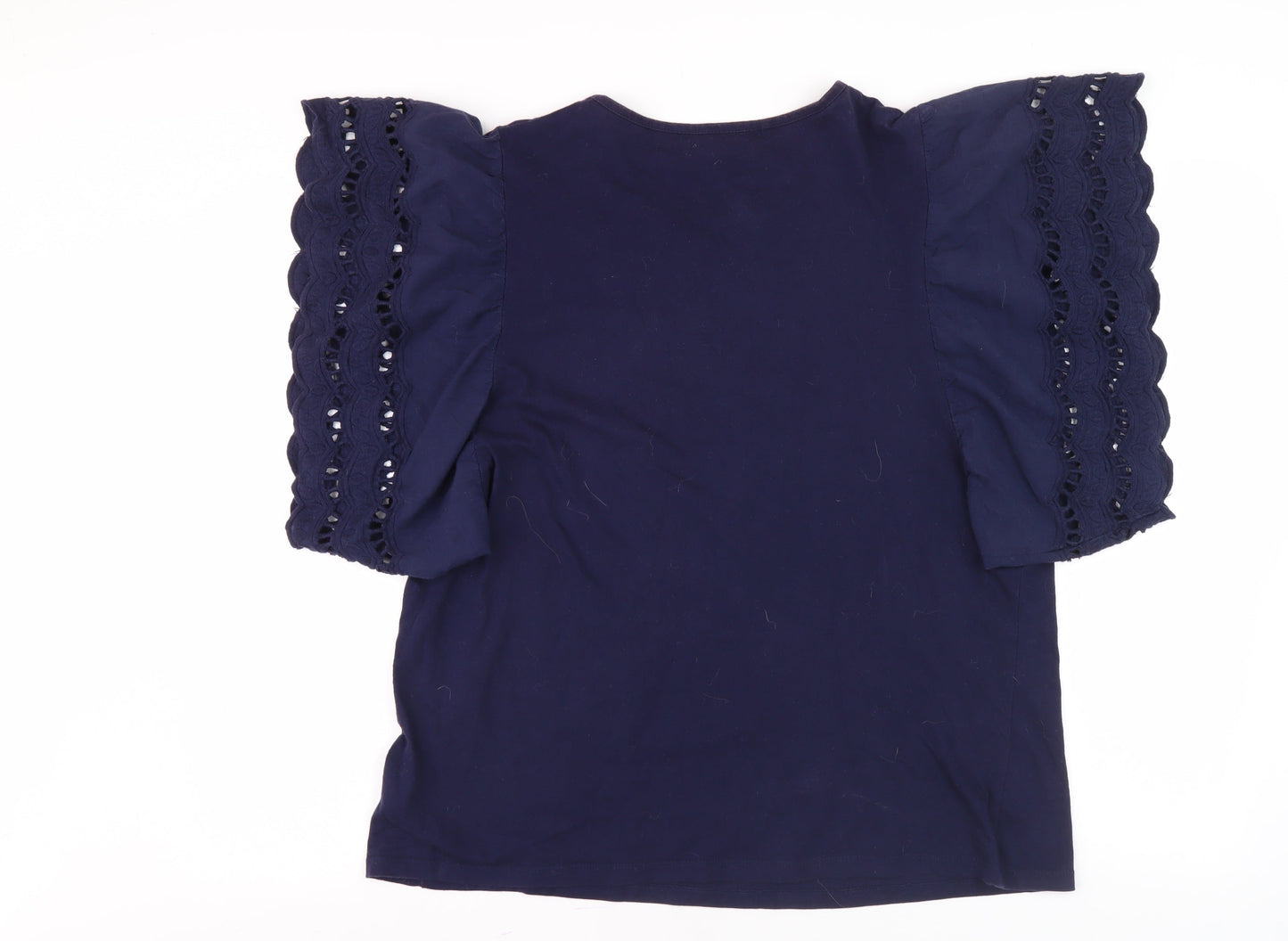 Womens UK Size 16 Studio Blue Basic T-Shirt