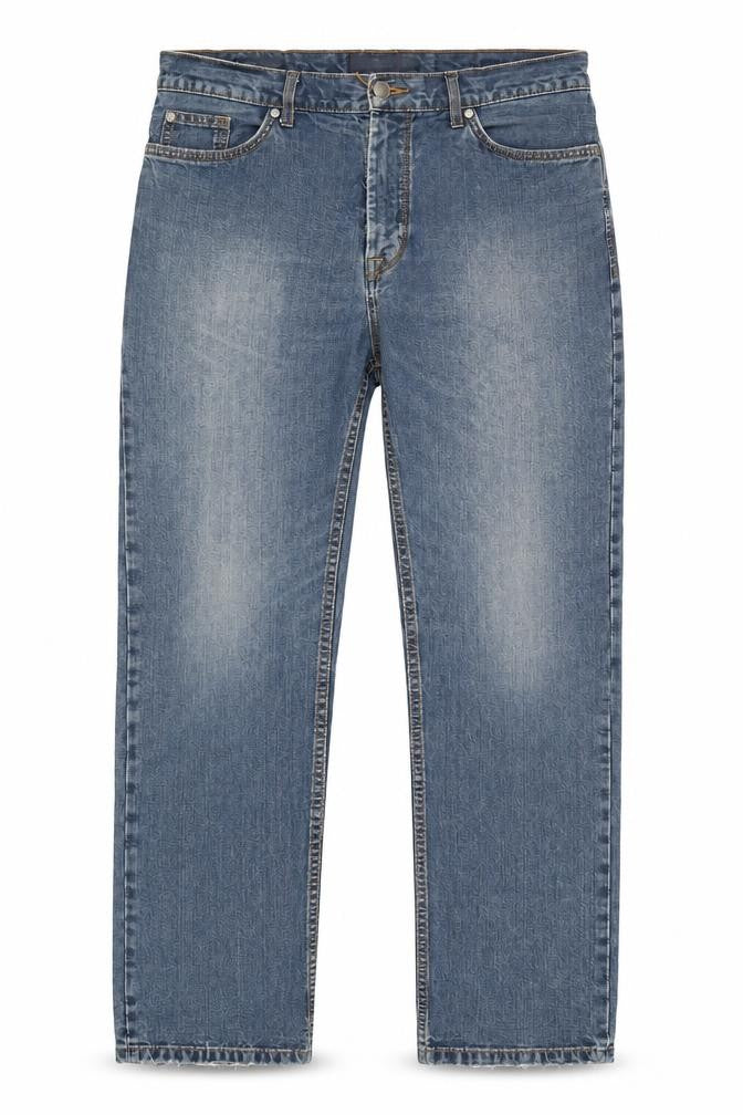Mens UK Size L Marks and Spencer Regular Fit Straight Blue Jeans