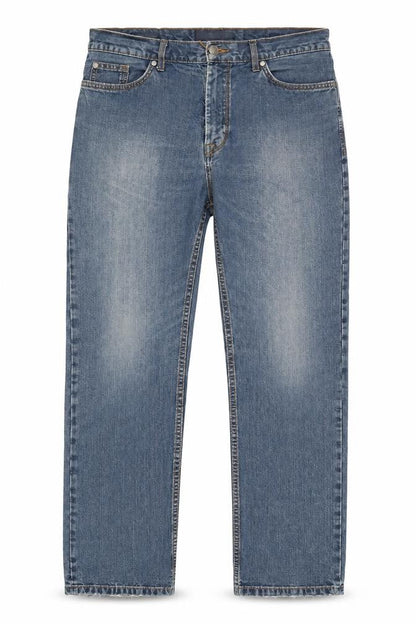 Mens UK Size L Marks and Spencer Regular Fit Straight Blue Jeans
