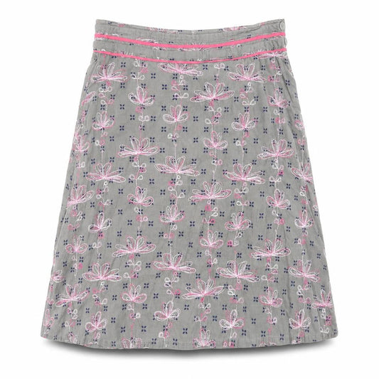 Womens UK Size 10 White Stuff A-Line Chambray Skirt