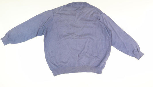 The Golf Co Men's Blue XL V-Neck Pullover Jumper