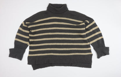 Womens UK Size 18 In the Style Multicoloured Pullover Jumper