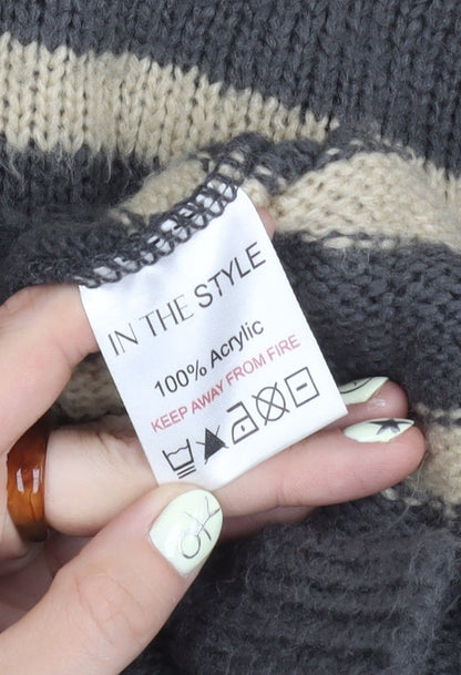 Womens UK Size 18 In the Style Multicoloured Pullover Jumper