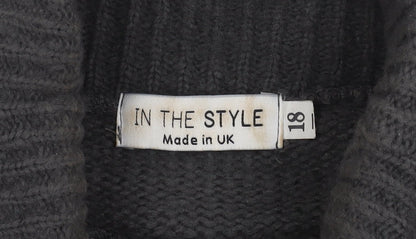Womens UK Size 18 In the Style Multicoloured Pullover Jumper