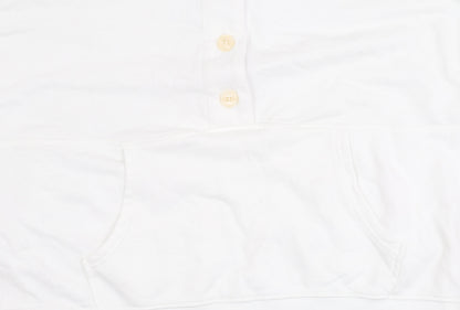 Aerie Women's White Henley Sweatshirt, Size S, Casual