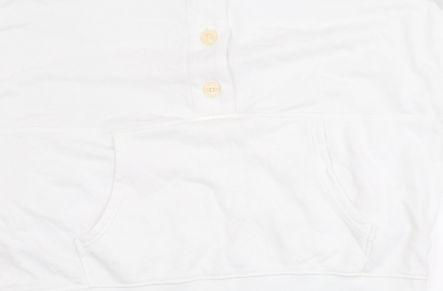 Aerie Women's White Henley Sweatshirt, Size S, Casual