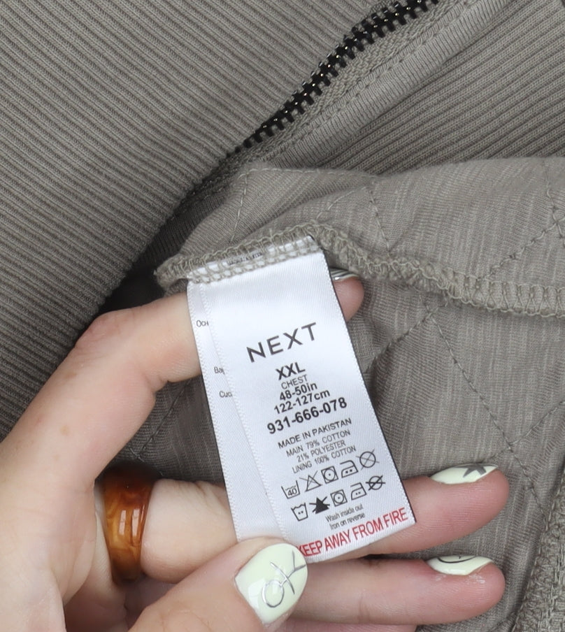 Mens UK Size 2XL NEXT Beige Basic Jacket
