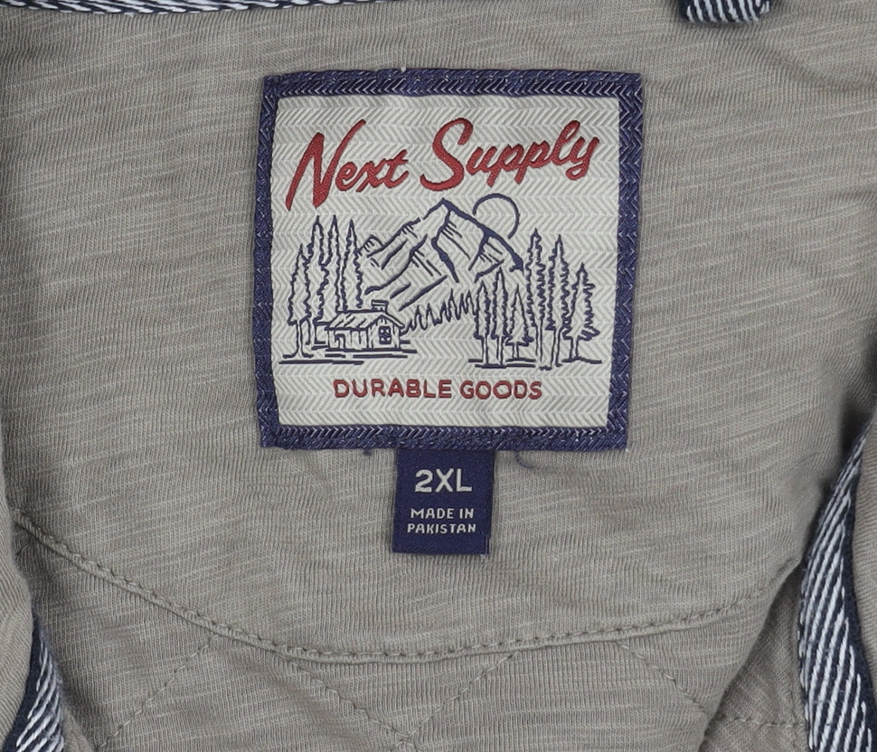 Mens UK Size 2XL NEXT Beige Basic Jacket