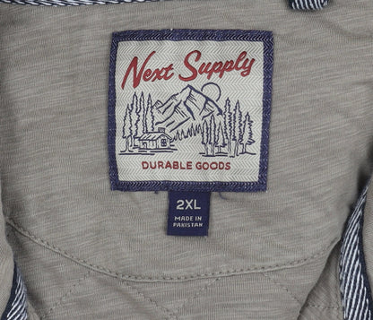 Mens UK Size 2XL NEXT Beige Basic Jacket