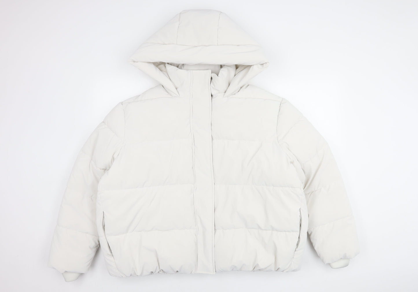 Womens UK Size 20 Marks and Spencer Ivory Puffer Jacket
