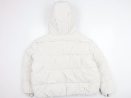 Womens UK Size 20 Marks and Spencer Ivory Puffer Jacket