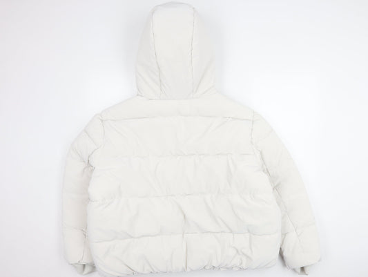 Womens UK Size 20 Marks and Spencer Ivory Puffer Jacket
