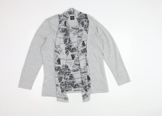 Womens UK Size L TIGI Grey Cardigan Jumper